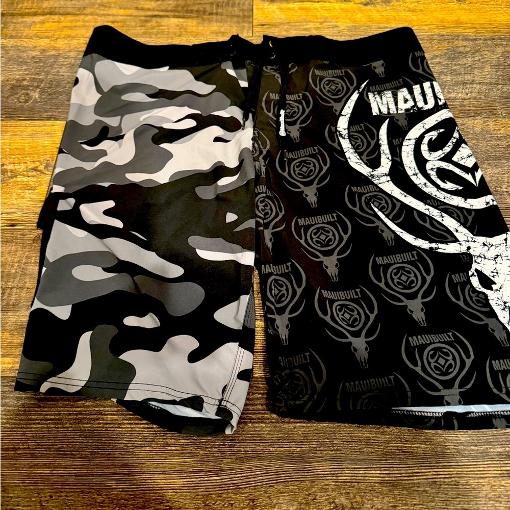 Maui Built board surf trunks shorts size 40